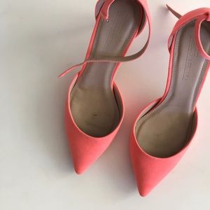 ASOS Peach Suede Heels